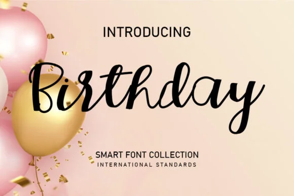 Birthday Font by shiddiq.art by shiddiq.art — Script Handwritten Font