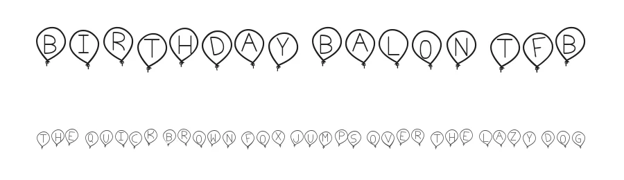 Birthday Balon TFB