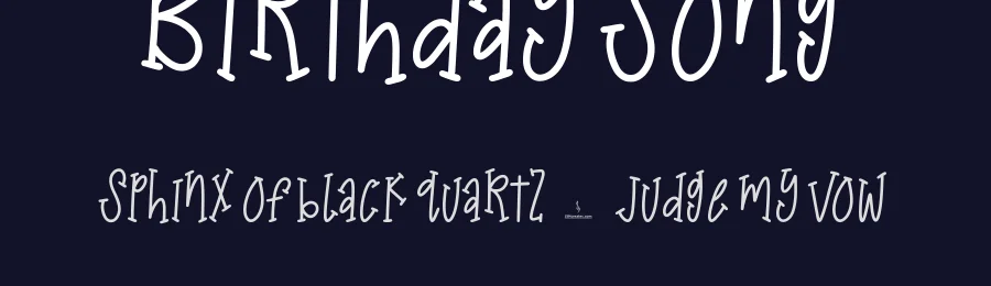 Birthday Song by JSH creates — Decorative Font — thumbnail 2