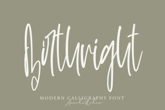 Birthright Font by Arendxstudio — Script Handwritten Font