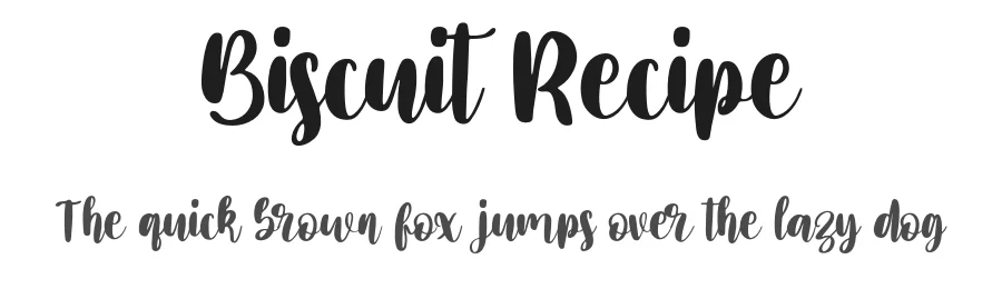 Biscuit Recipe