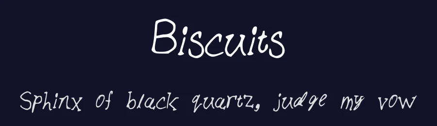 Biscuits by nicshackle — Script Handwritten Font — thumbnail 2