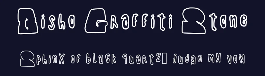 Bisho Graffiti Stone by Bisho — Script Handwritten Font — thumbnail 2