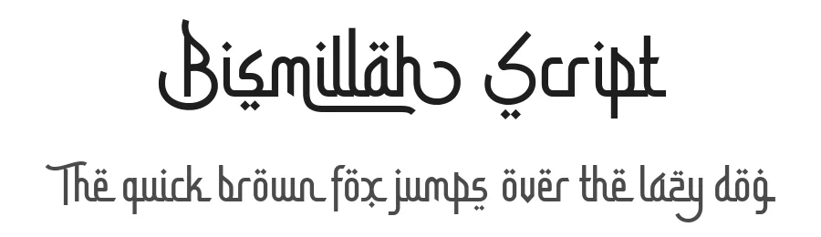 Bismillah Script by Mikrojihad Typography — Decorative Font