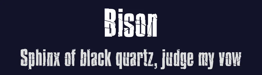 Bison by Pseudoroom — Decorative Font — thumbnail 2