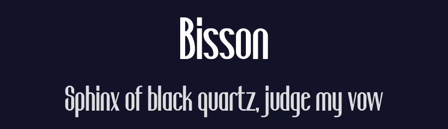 Bisson by Gilang Ternadho — Sans Serif Font — thumbnail 2