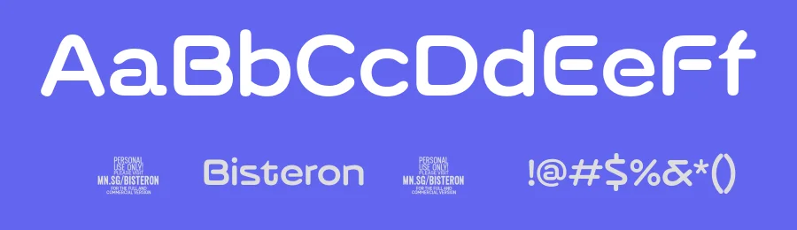 Bisteron by Måns Grebäck — Display Font — thumbnail 3