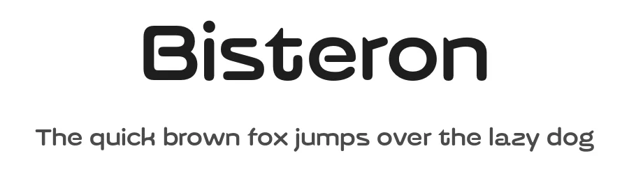 Bisteron by Måns Grebäck — Display Font