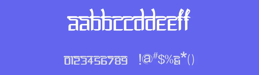Bitling Lipika by Rajendra Bitling — Decorative Font — thumbnail 3