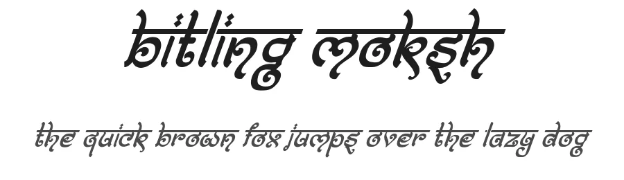 Bitling Moksh by Rajendra Bitling β Decorative Font