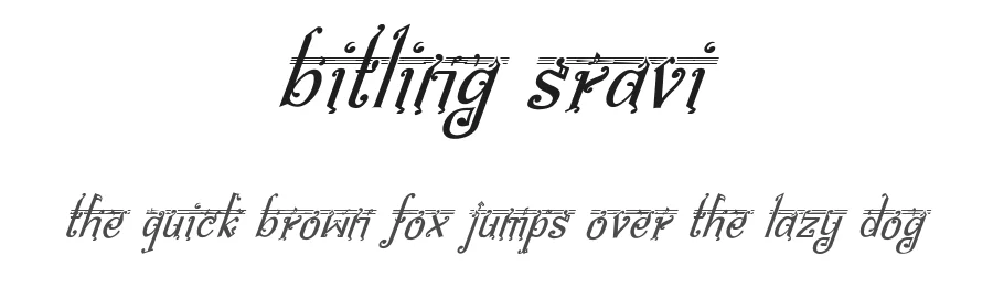 Bitling Sravi by Rajendra Bitling — Decorative Font