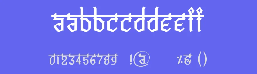 Bitling Vedas by Rajendra Bitling — Decorative Font — thumbnail 3