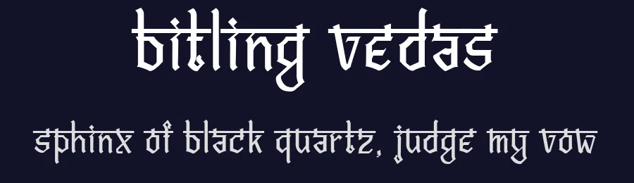 Bitling Vedas by Rajendra Bitling — Decorative Font — thumbnail 2