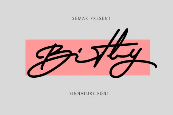 Bitly Font by MechaStudio β Script Handwritten Font
