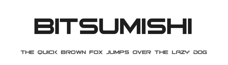 Bitsumishi by No Images Fonts โ Display Font