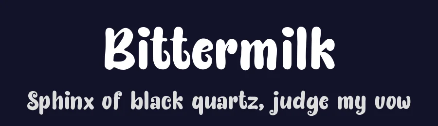 Bittermilk by Royaltype — Decorative Font — thumbnail 2