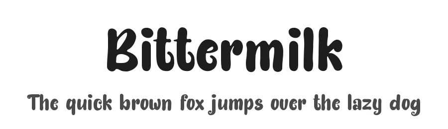 Bittermilk by Royaltype — Decorative Font