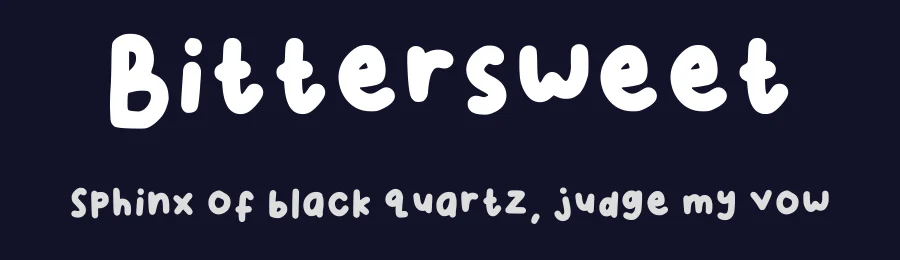 Bittersweet by Oren next friend — Script Handwritten Font — thumbnail 2