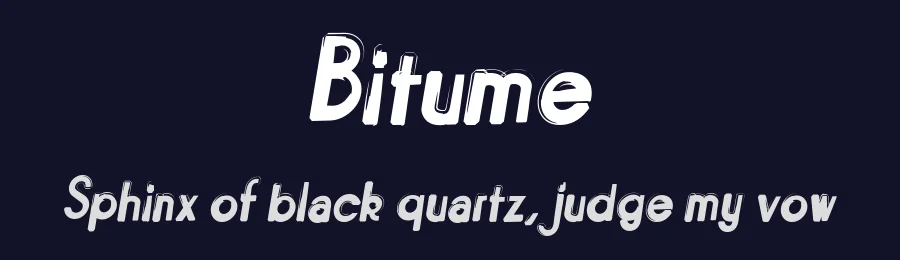 Bitume by Luc Mahler — Decorative Font — thumbnail 2