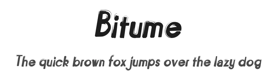 Bitume by Luc Mahler — Decorative Font
