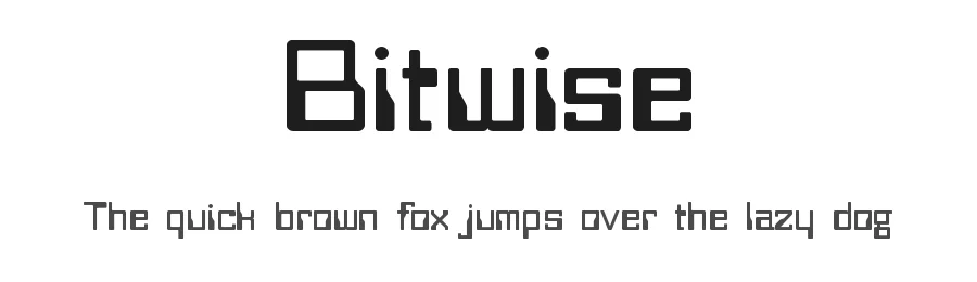 Bitwise by Digital Graphic Labs — Display Font