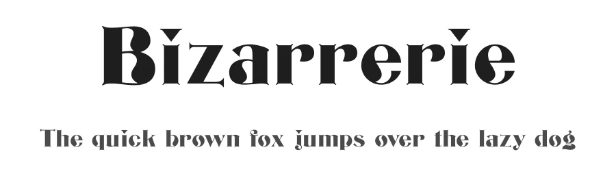 Bizarrerie by ClaudeP — Decorative Font