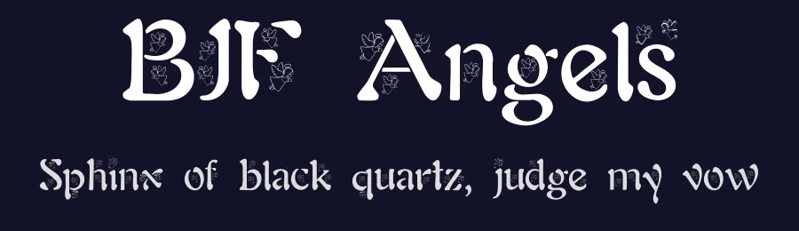 BJF Angels by Blue Jay Font Studio — Decorative Font — thumbnail 2