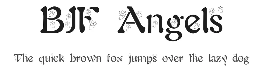BJF Angels by Blue Jay Font Studio — Decorative Font