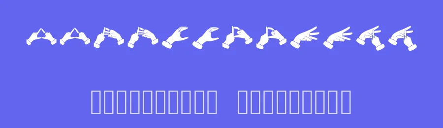Bk Bisindo by Sunyi Bersuara — Dingbats Font — thumbnail 3
