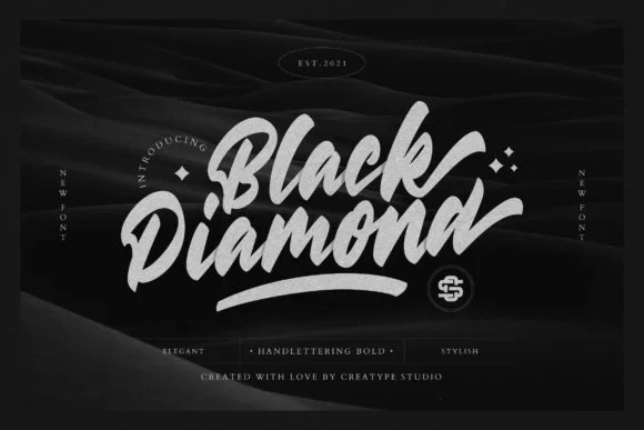 Black Diamond Font by CreatypeStudio — Script Handwritten Font