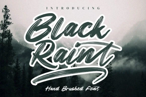 Black Raint Font by integritypestudio — Script Handwritten Font