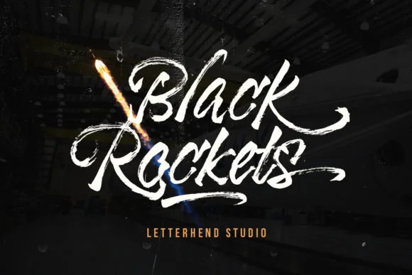 Black Rockets Font by letterhend — Script Handwritten Font