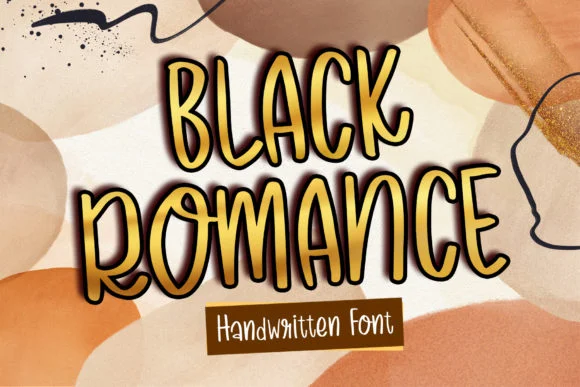 Black Romance Font by boogaletter — Script Handwritten Font