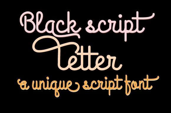 Black Script Letter Font by Dedi Art Studio — Script Handwritten Font