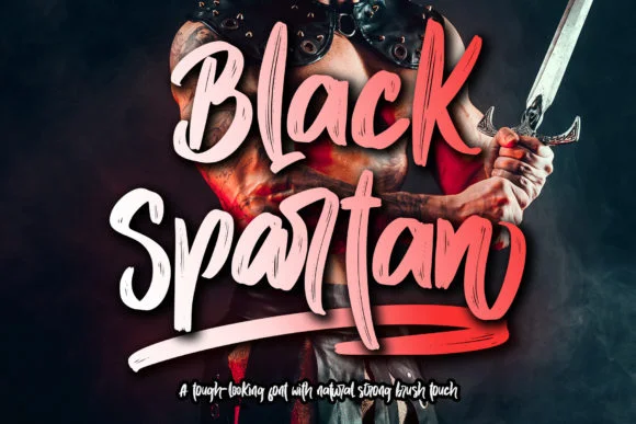Black Spartan Font by thomasaradea — Script Handwritten Font