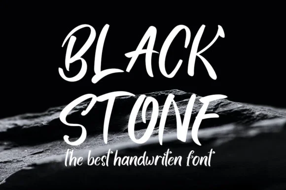Black Stone Font by FL Space — Script Handwritten Font