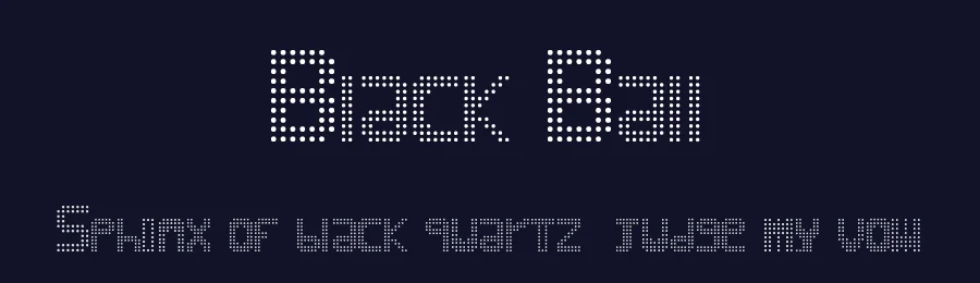 Black Ball by Ding Bang — Display Font — thumbnail 2