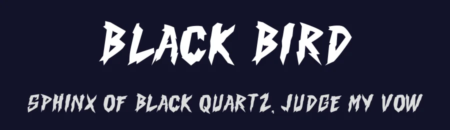 Black Bird by MaknaStudio — Decorative Font — thumbnail 2