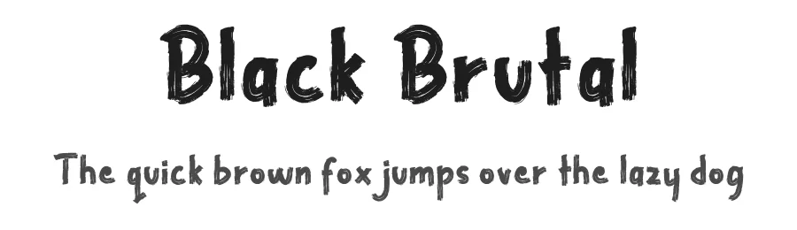 Black Brutal by RantautypeStudio — Sans Serif Font