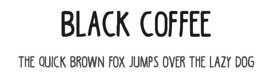 Black Coffee by Jeremy Dixon — Decorative Font