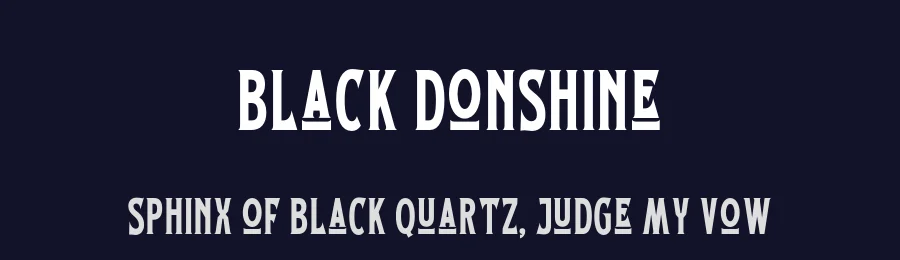 Black Donshine by Letterhend Studio — Decorative Font — thumbnail 2