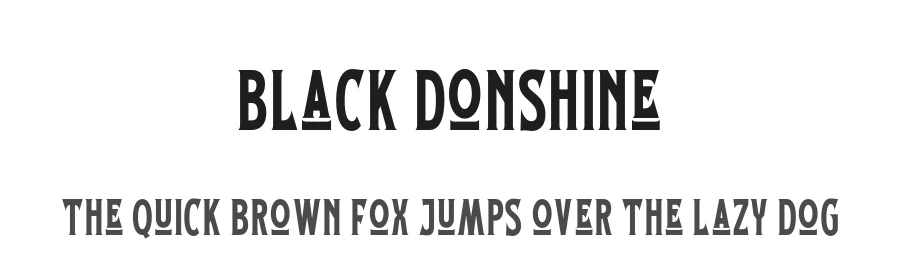 Black Donshine by Letterhend Studio — Decorative Font