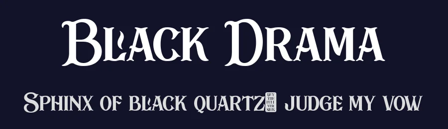 Black Drama by Bombastype — Decorative Font — thumbnail 2