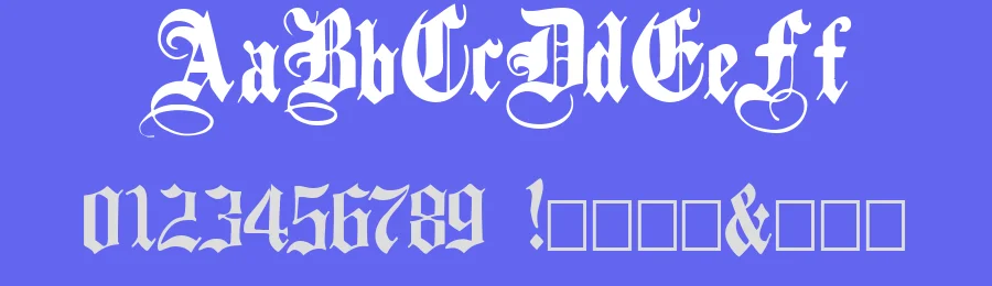 Black family by Paul Lloyd — Blackletter Font — thumbnail 3