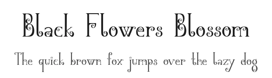 Black Flowers Blossom