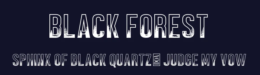 Black Forest by da_only_aan — Decorative Font — thumbnail 2