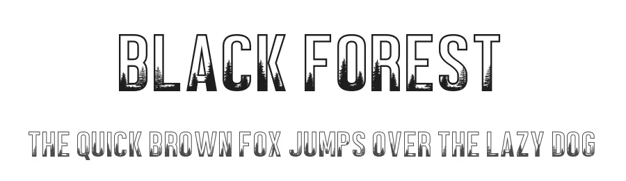 Black Forest by da_only_aan — Decorative Font