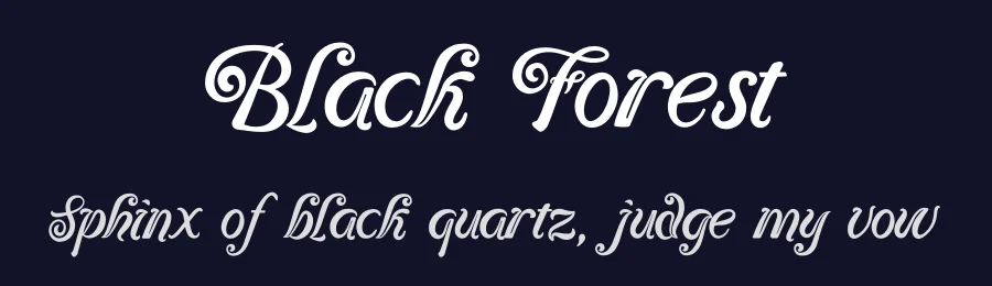 Black Forest by Dedi Mujiono — Decorative Font — thumbnail 2