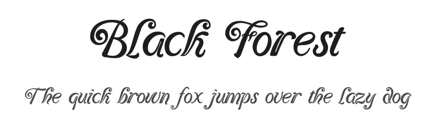 Black Forest by Dedi Mujiono — Decorative Font