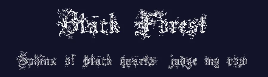 Black Forest by Paul Lloyd — Blackletter Font — thumbnail 2